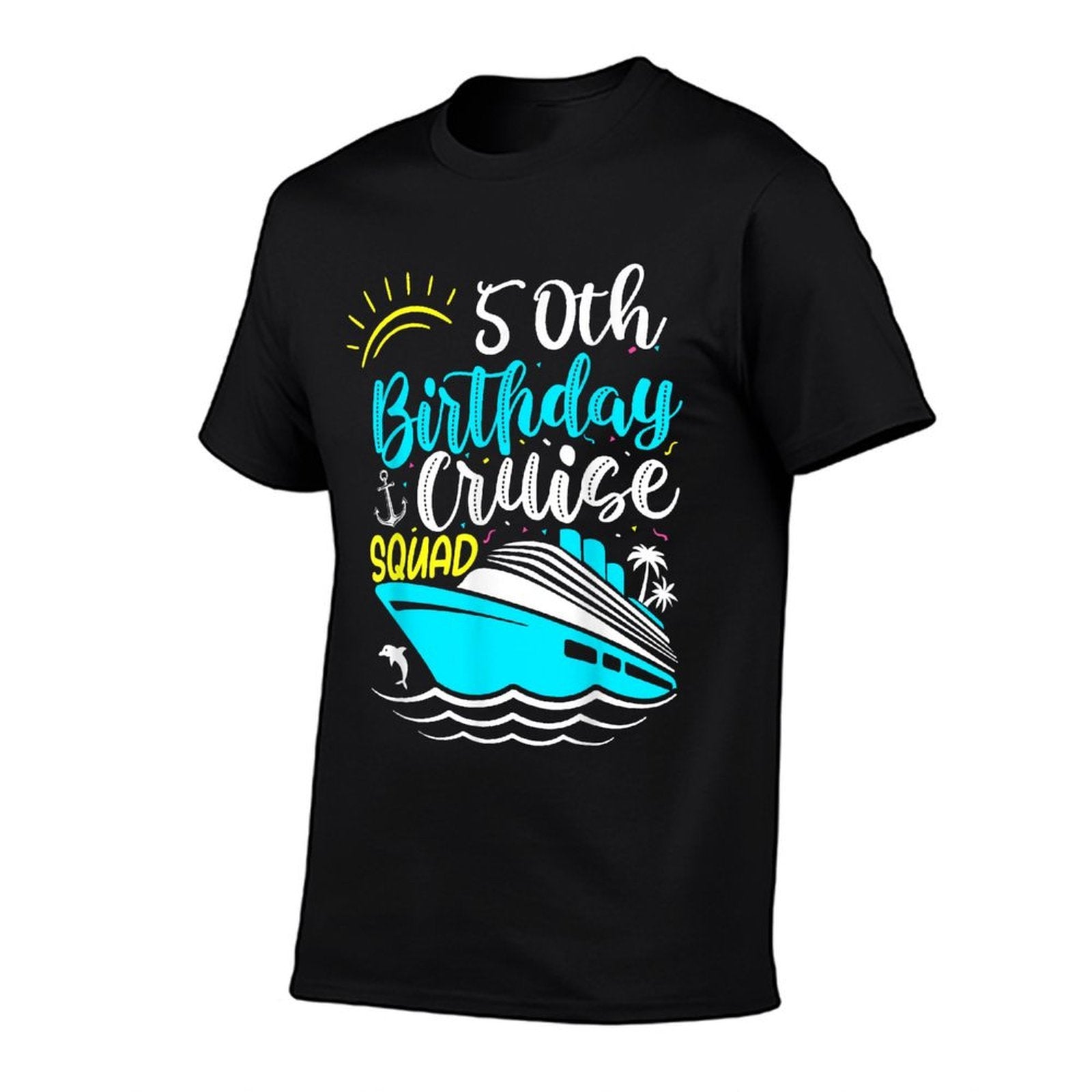 50th Birthday Cruise Squad Funny 50th Birthday Cruise Party  Graphic-printed T-Shirt