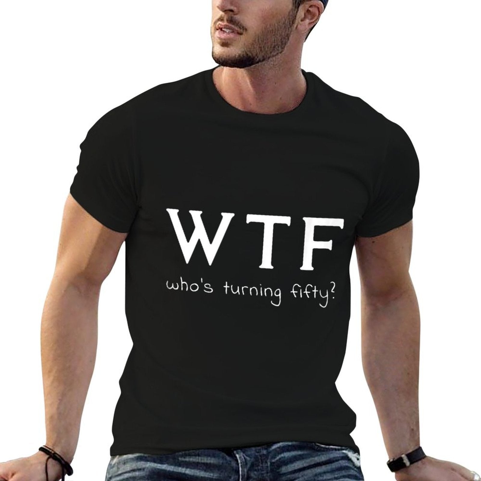 50th Birthday - WTF Who's Turning Fifty  Breathable T-Shirt
