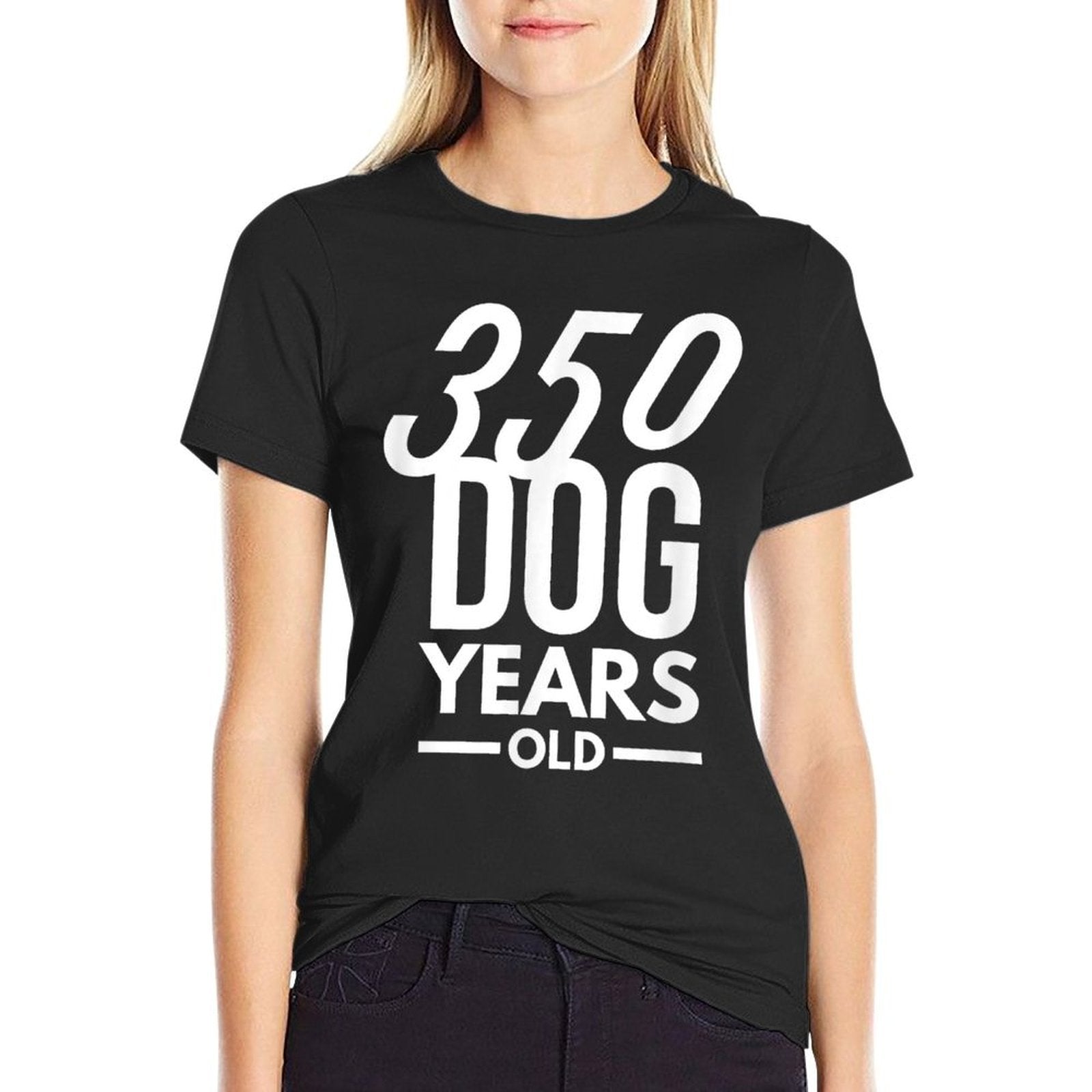 350 Dog Years Old - Funny 50th Birthday Gift  Quick-drying T-Shirt