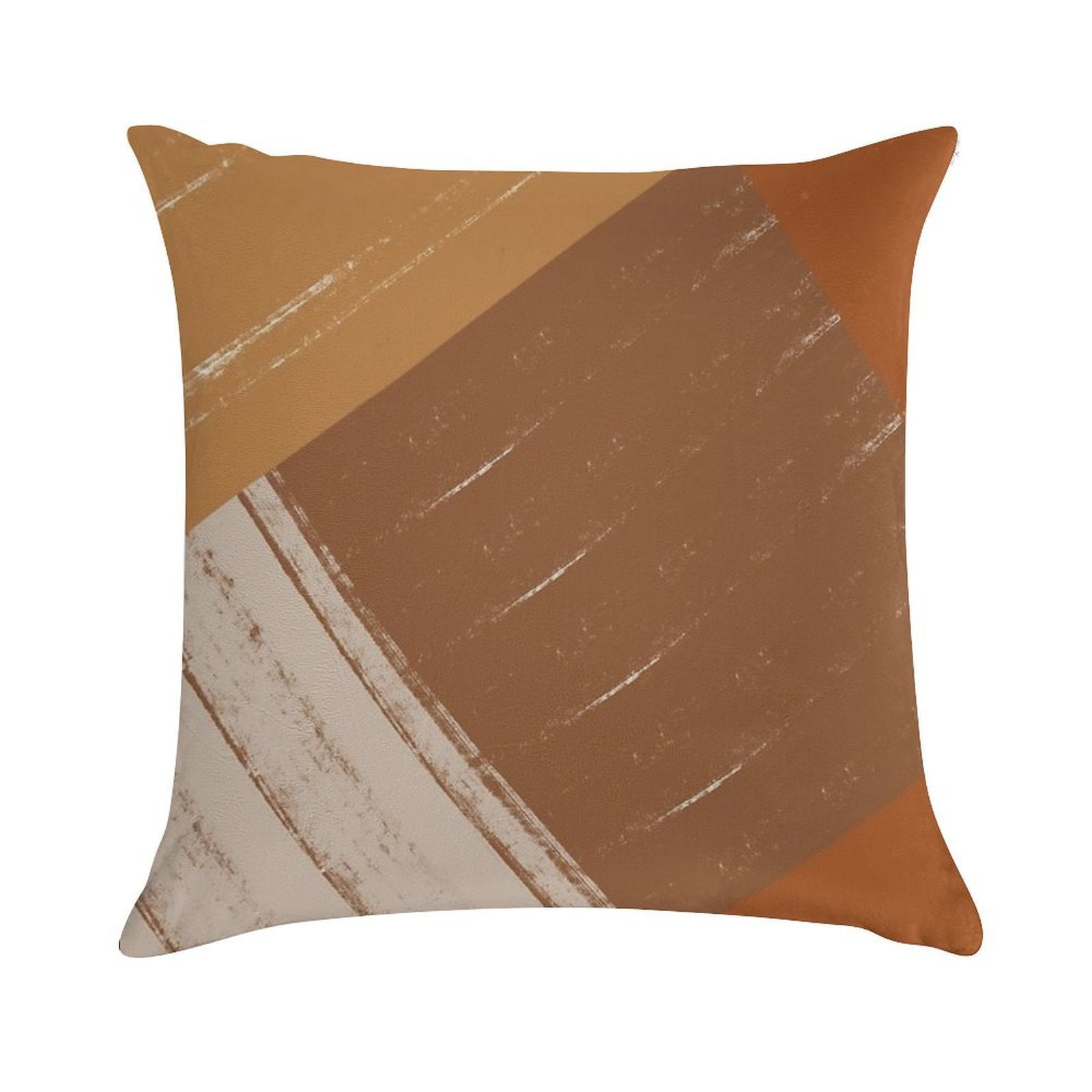 Warm Color Stripes Contemporary Soft Style Accent Throw Pillow