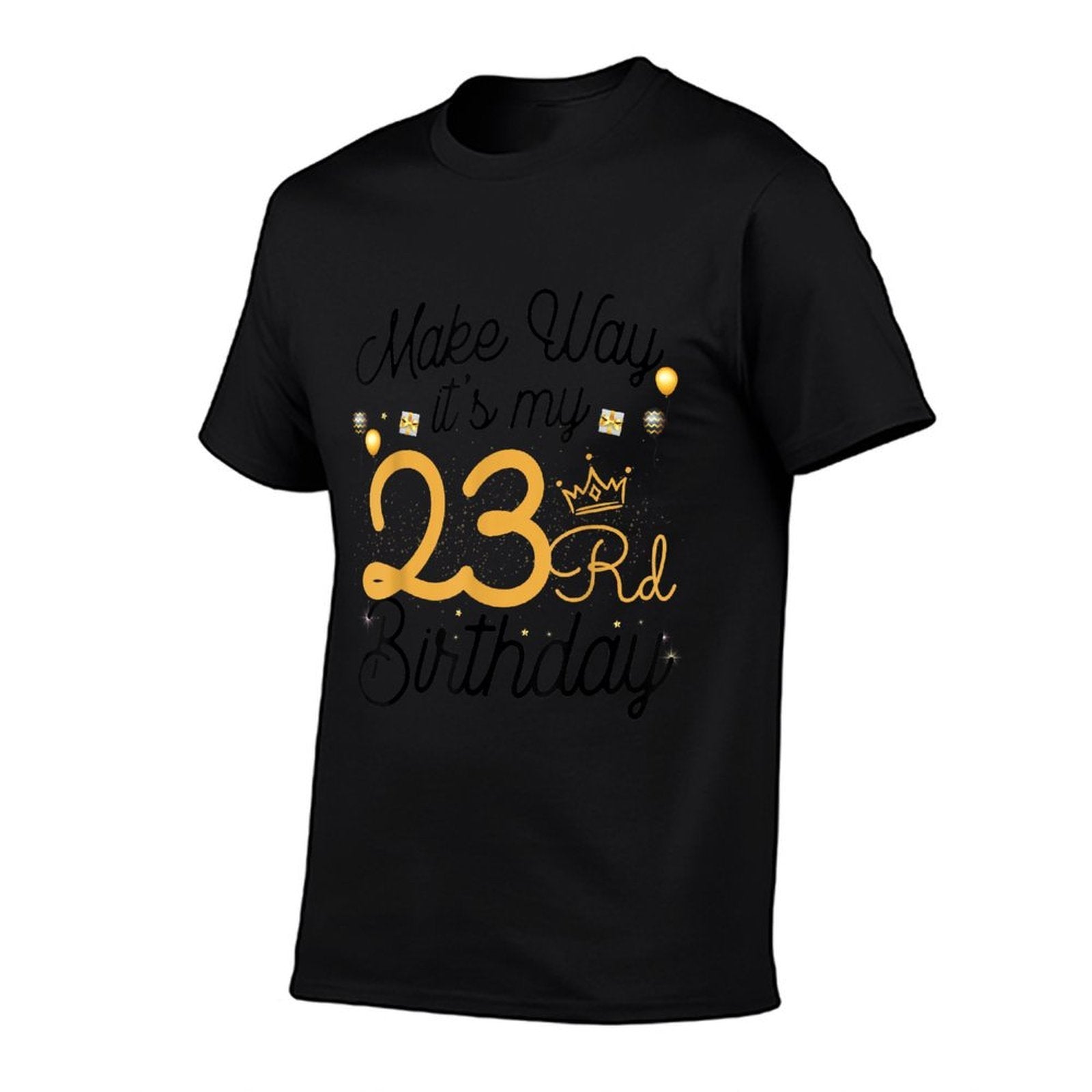 23 Years Old Queen Women Make Way Its My 23rd Birthday  Ribbed Collar T-Shirt