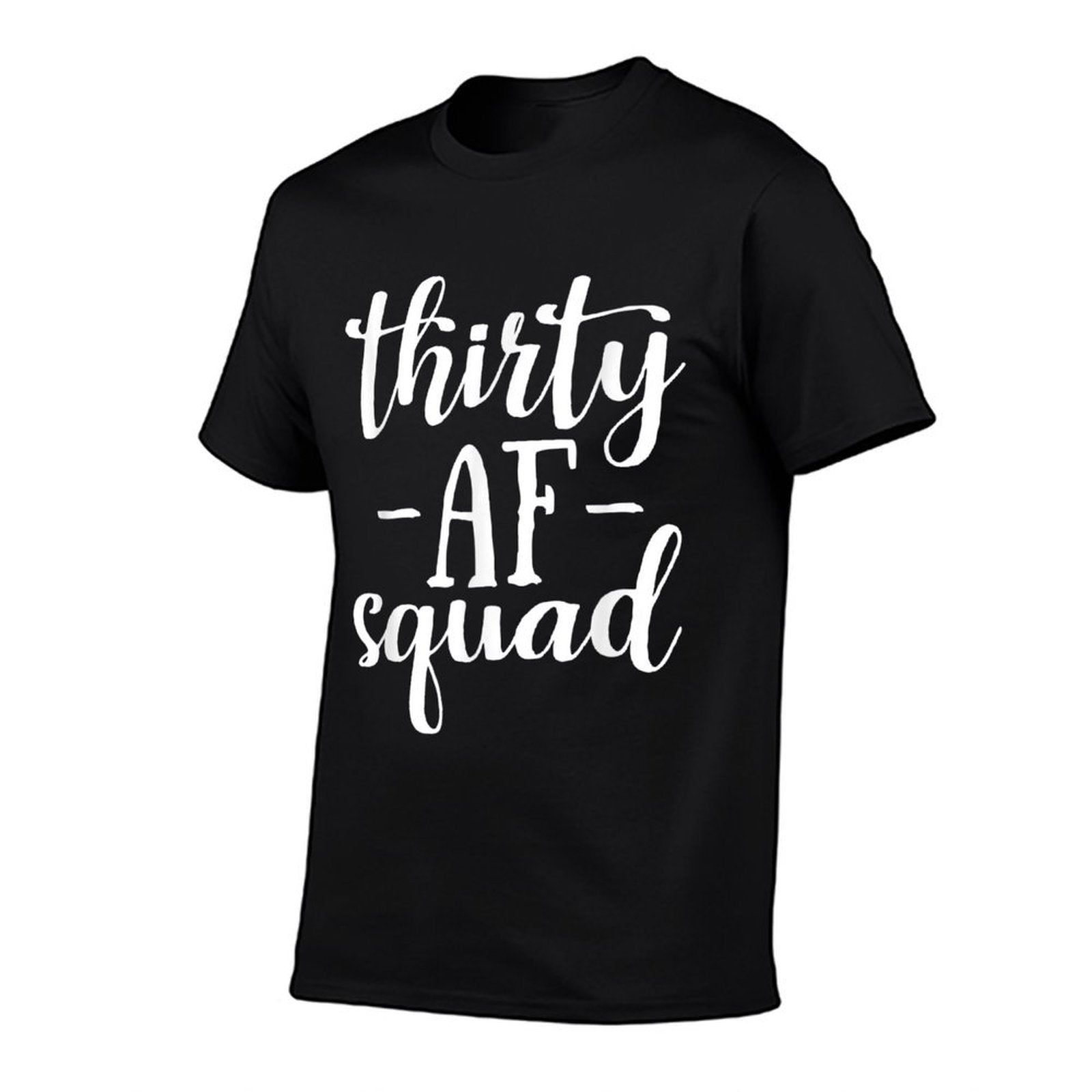 30th Birthday Thirty AF Squad Thirty Squad Gift  Heathered Texture T-Shirt
