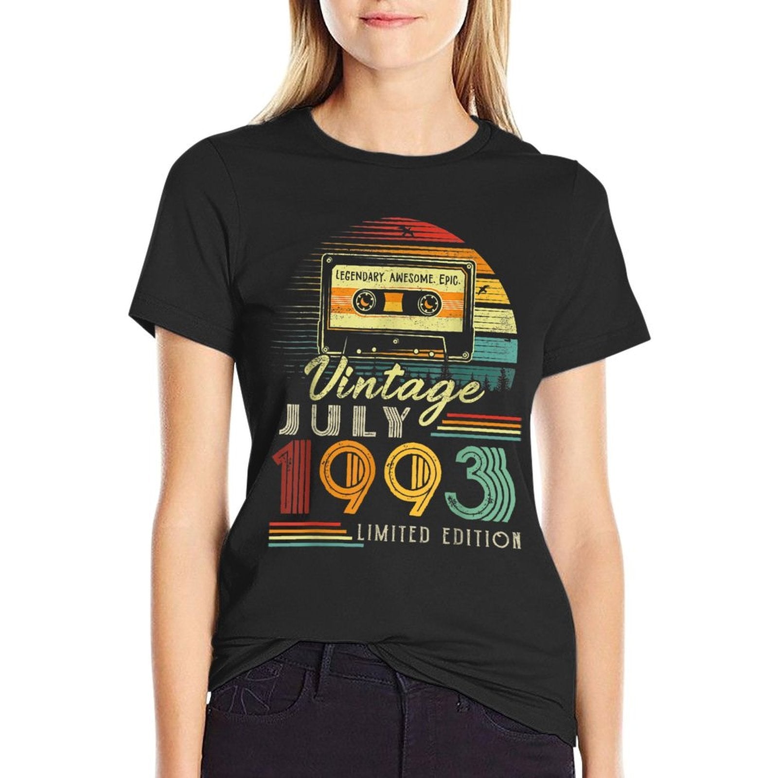 30 Years Old Made In 1993 Vintage July 1993 30th Birthday  Soft T-Shirt
