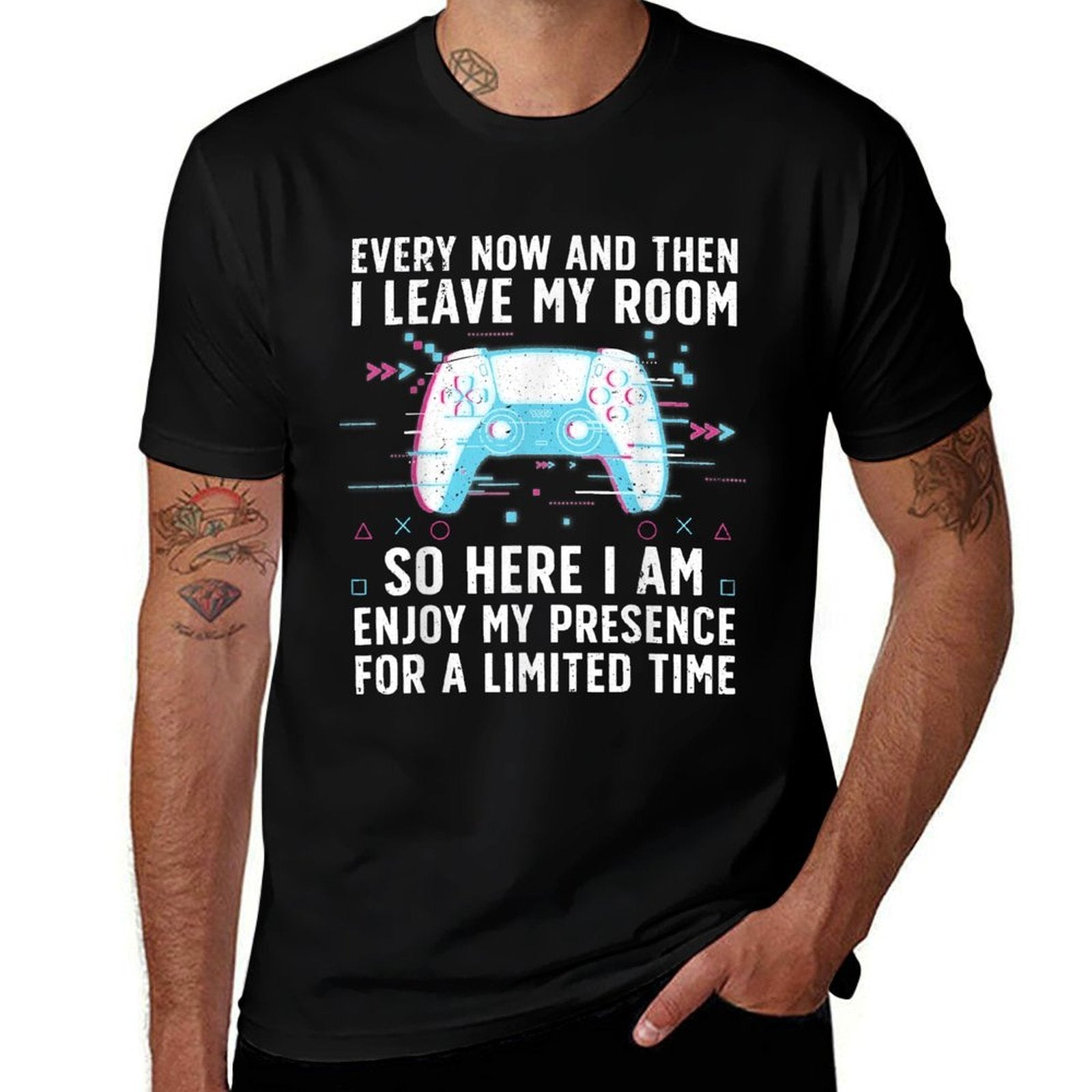 Funny Gamer Art For Men Women Gaming Gamer Video Game Lover Comfortable T-Shirt