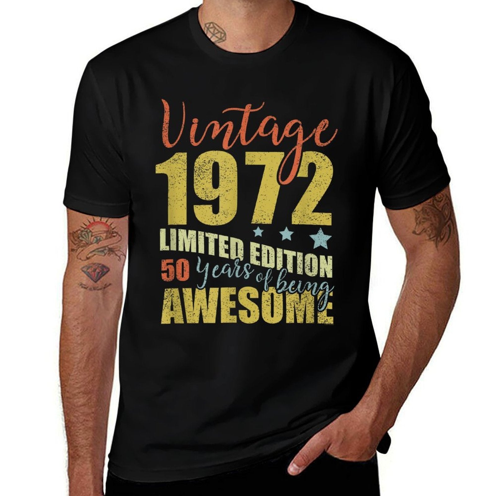 50 Year Old Vintage 1972 50th Birthday  Cotton T-Shirt