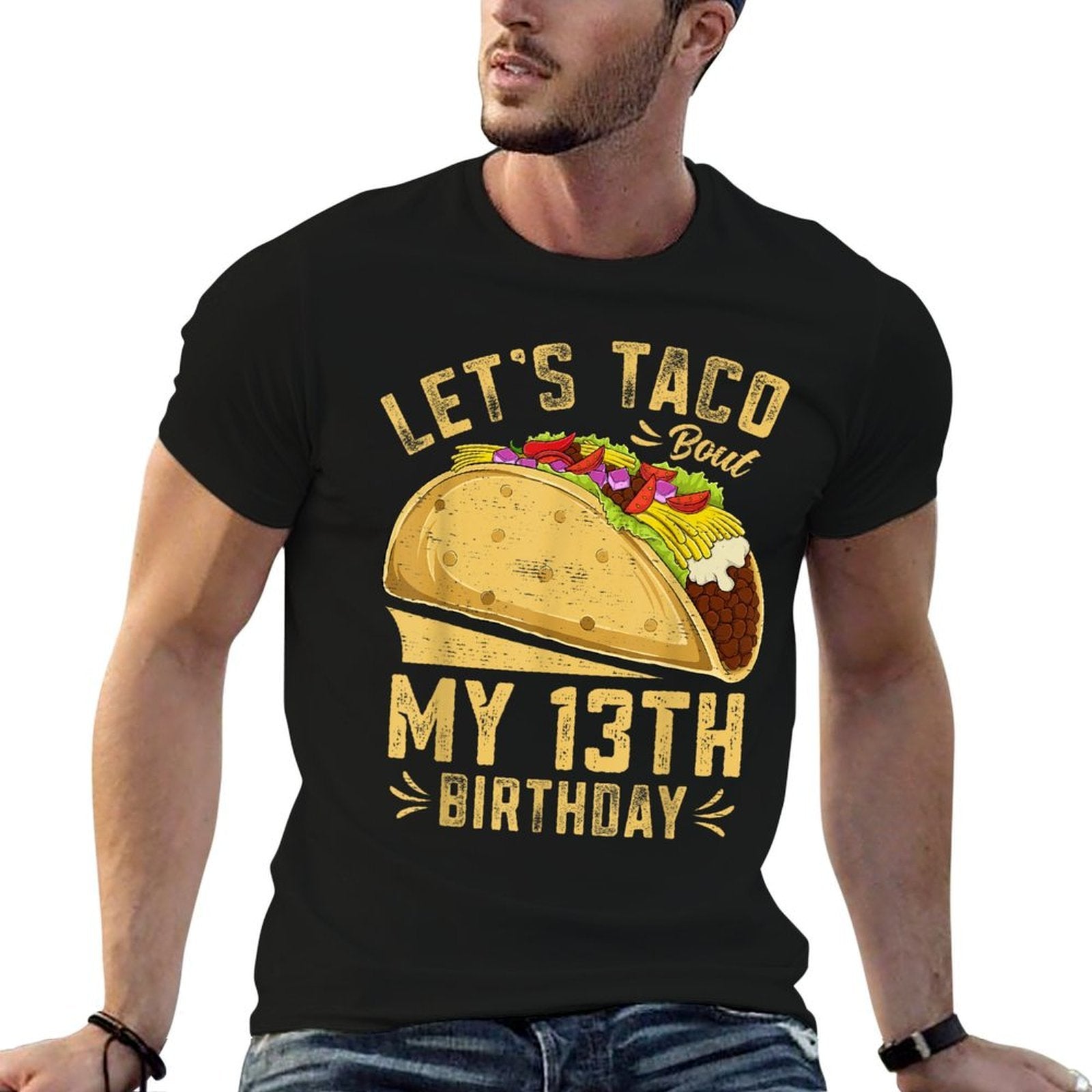 13 Year Old Funny Let's Taco Bout My 13th Birthday  Breathable T-Shirt