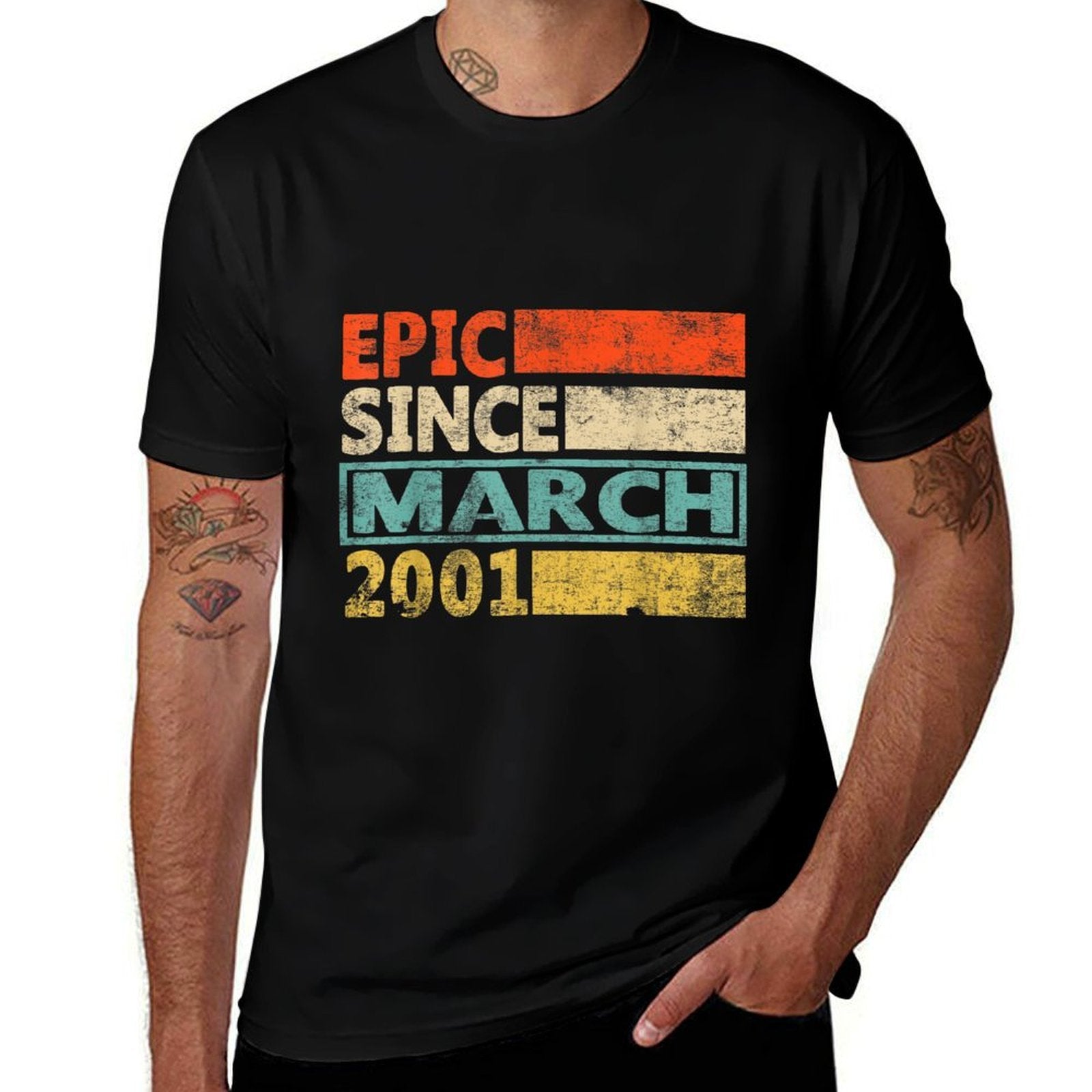 21 Year Old - Epic Since March 2001 - 21st Birthday  Odor-resistant T-Shirt