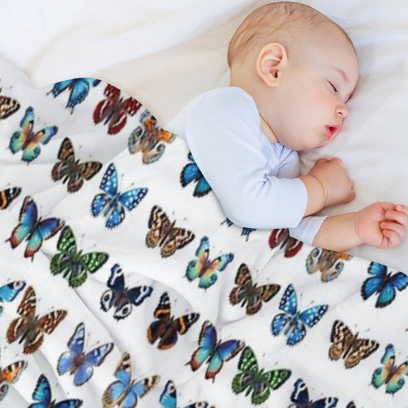 Butterflies Velvety-soft Throw Blanket