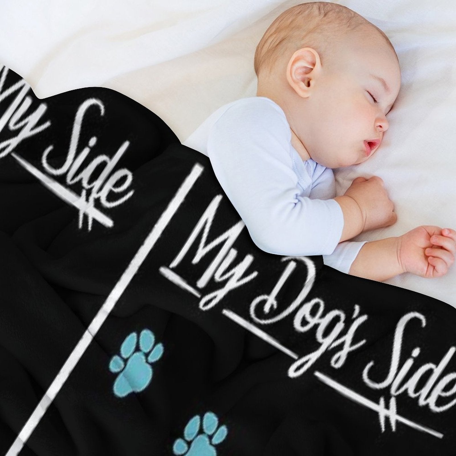 My Side Vs. My Dog's All-season Throw Blanket