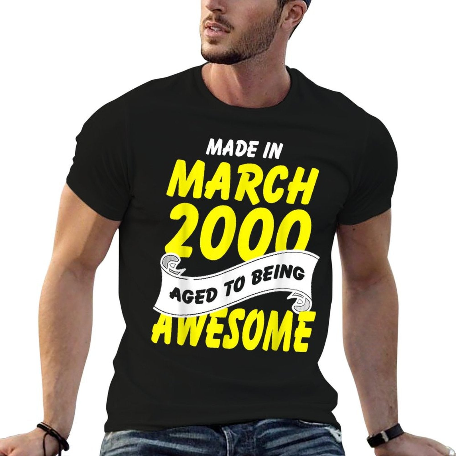 20th Birthday Made In March 2000 To Awesome  Lightweight T-Shirt