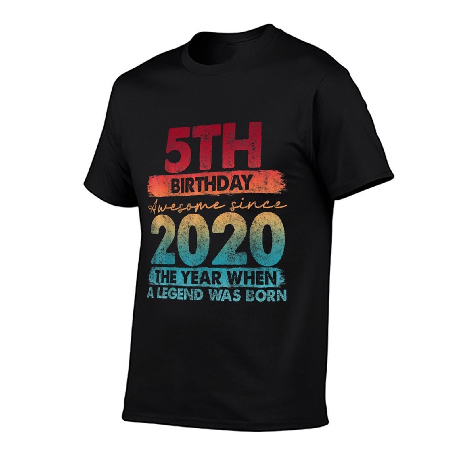 5 Year Old Gifts Vintage 2020 Limited Edition 5th Birthday  Easy-care T-Shirt