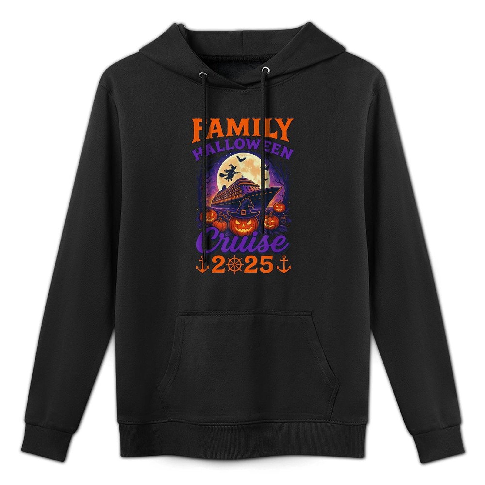 Family Halloween Cruise 2025 Matching Family Cruising Crew Medium-Weight Fabric Hoodie