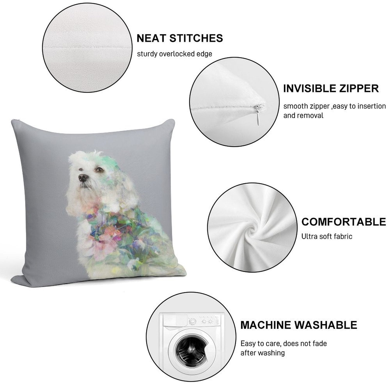 Gentle Dogs Danny Soft Gift Ready Throw Pillow