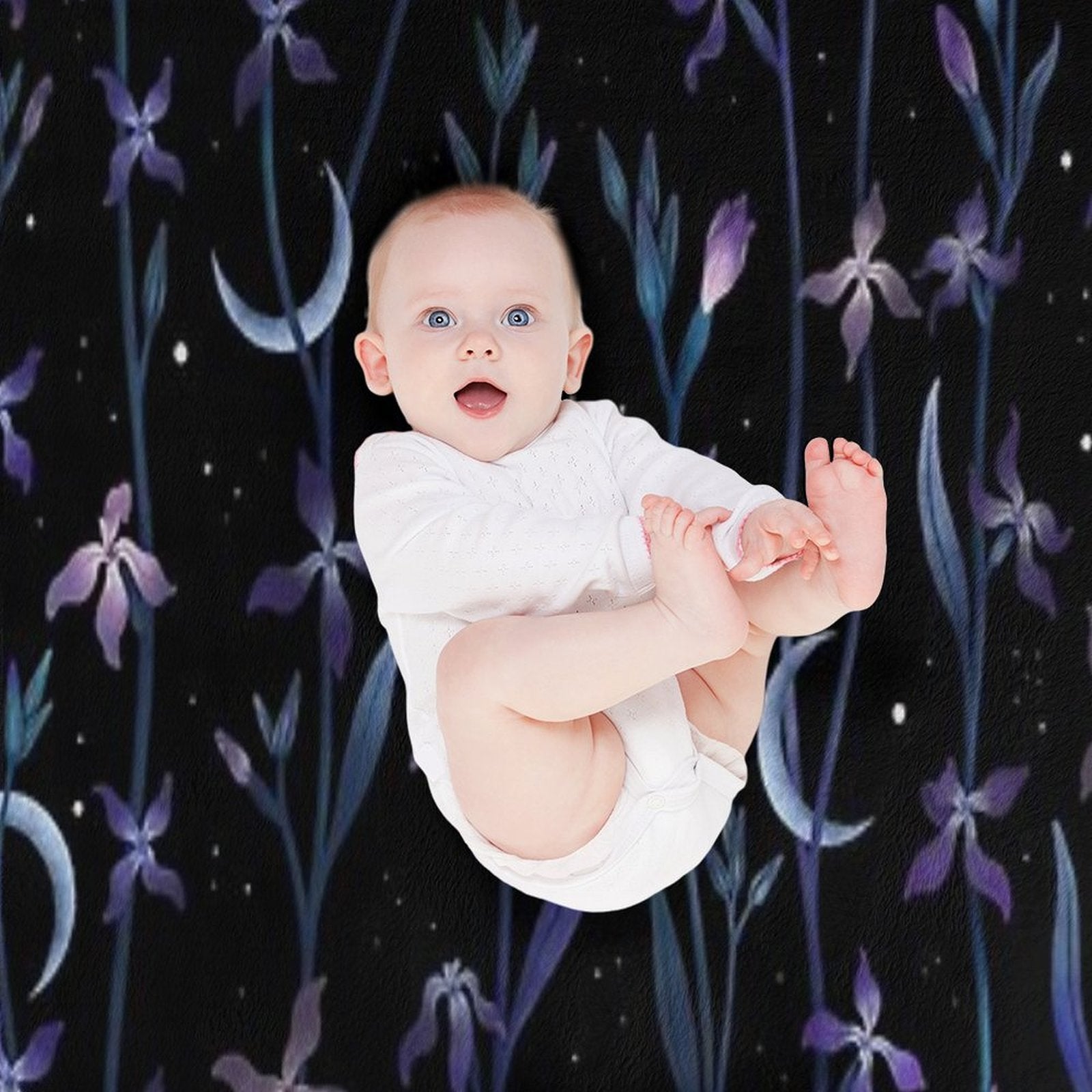 Greeting to The Moon - Matthiola Easy Care Throw Blanket