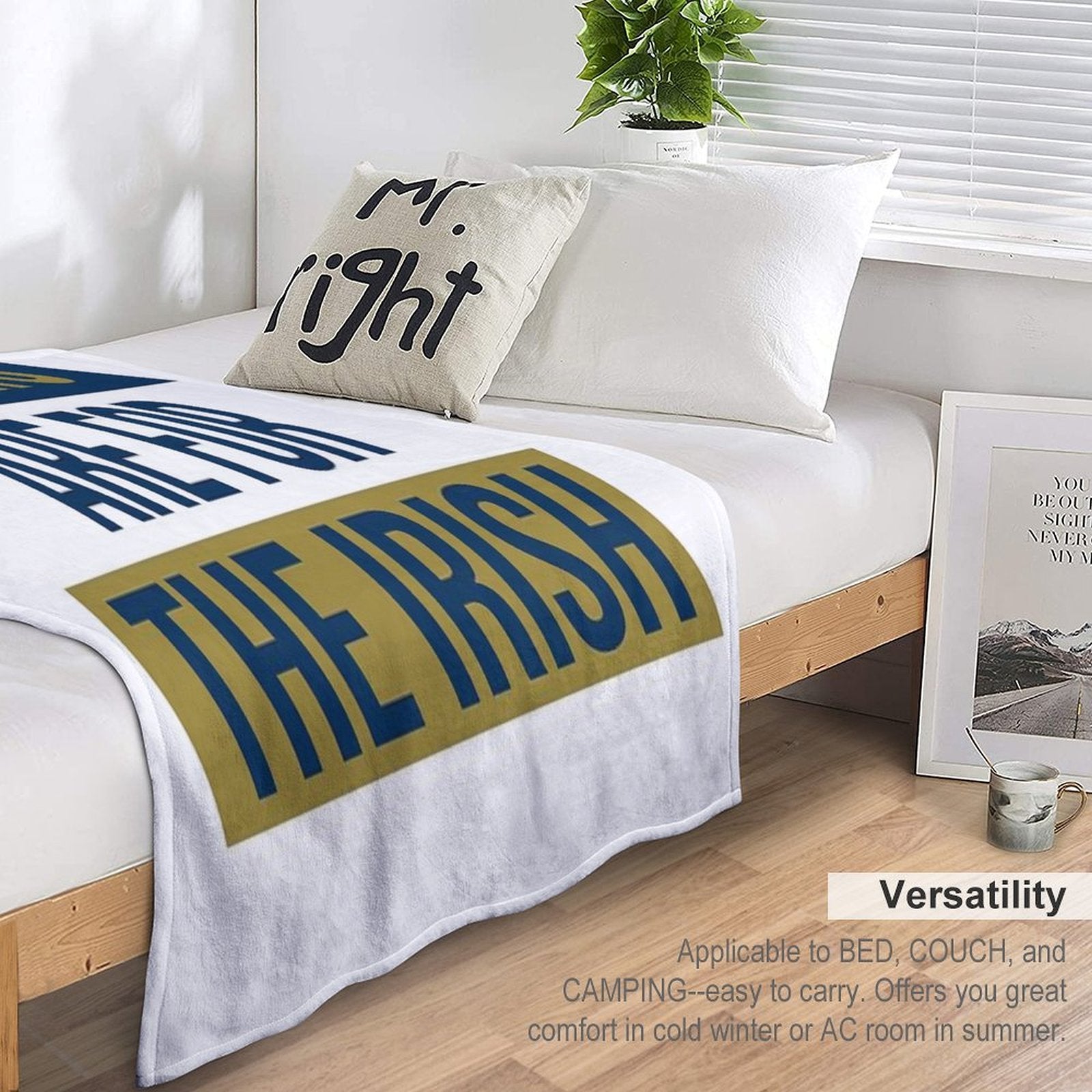 Saturdays Are For The Irish Shirts & Stickers Travel-friendly Throw Blanket