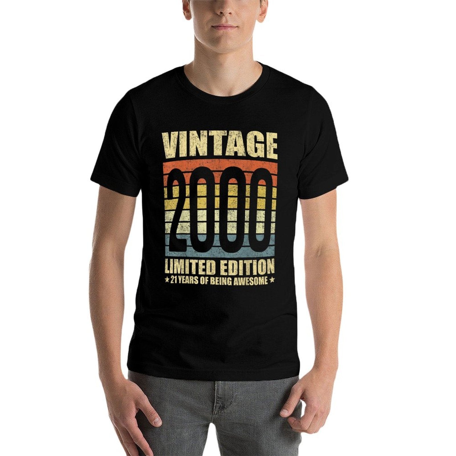 21 Year Old Gifts Vintage 2000 Limited Edition 21st Birthday  Polyester Blend T-Shirt