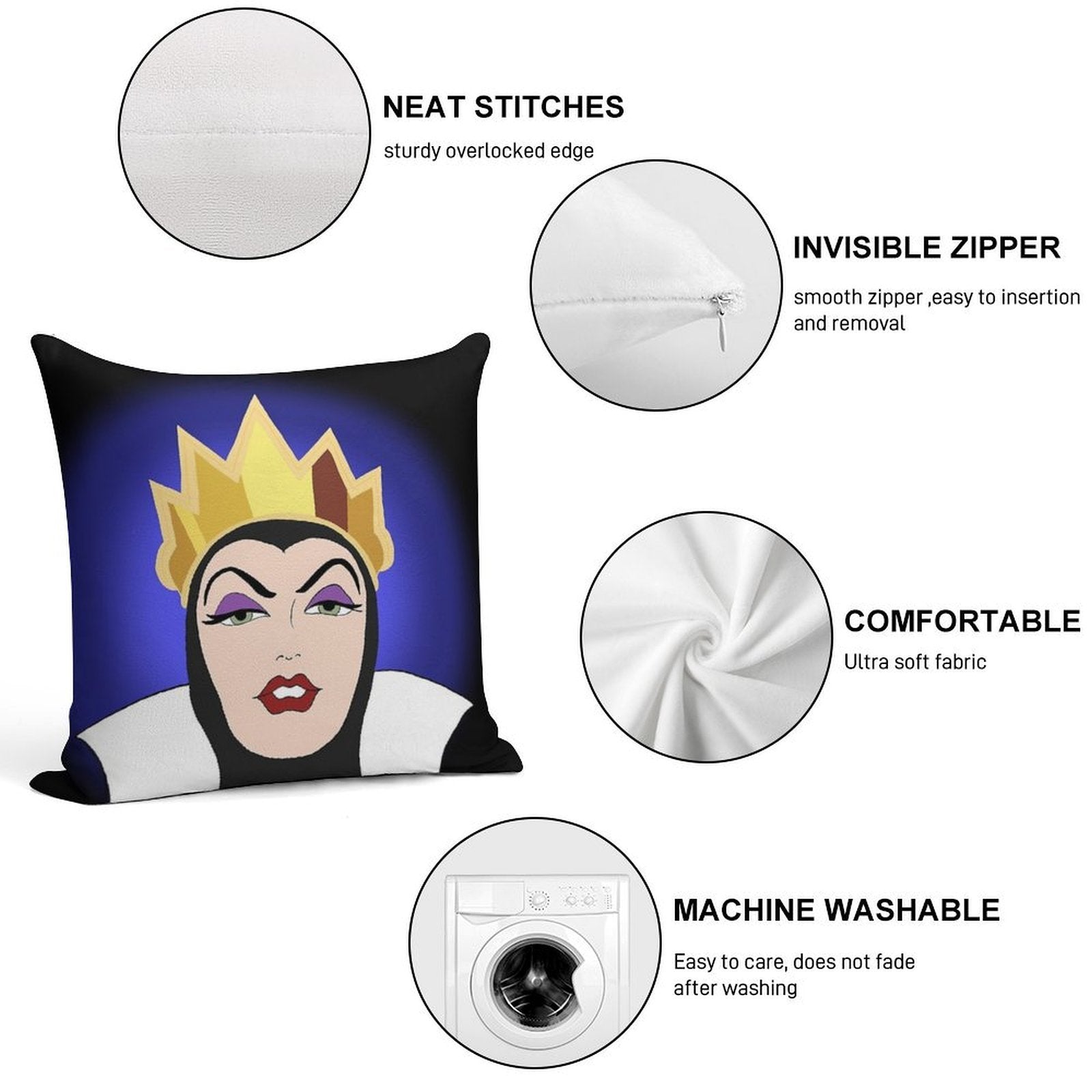 Witch Soft Fade-Resistant Throw Pillow