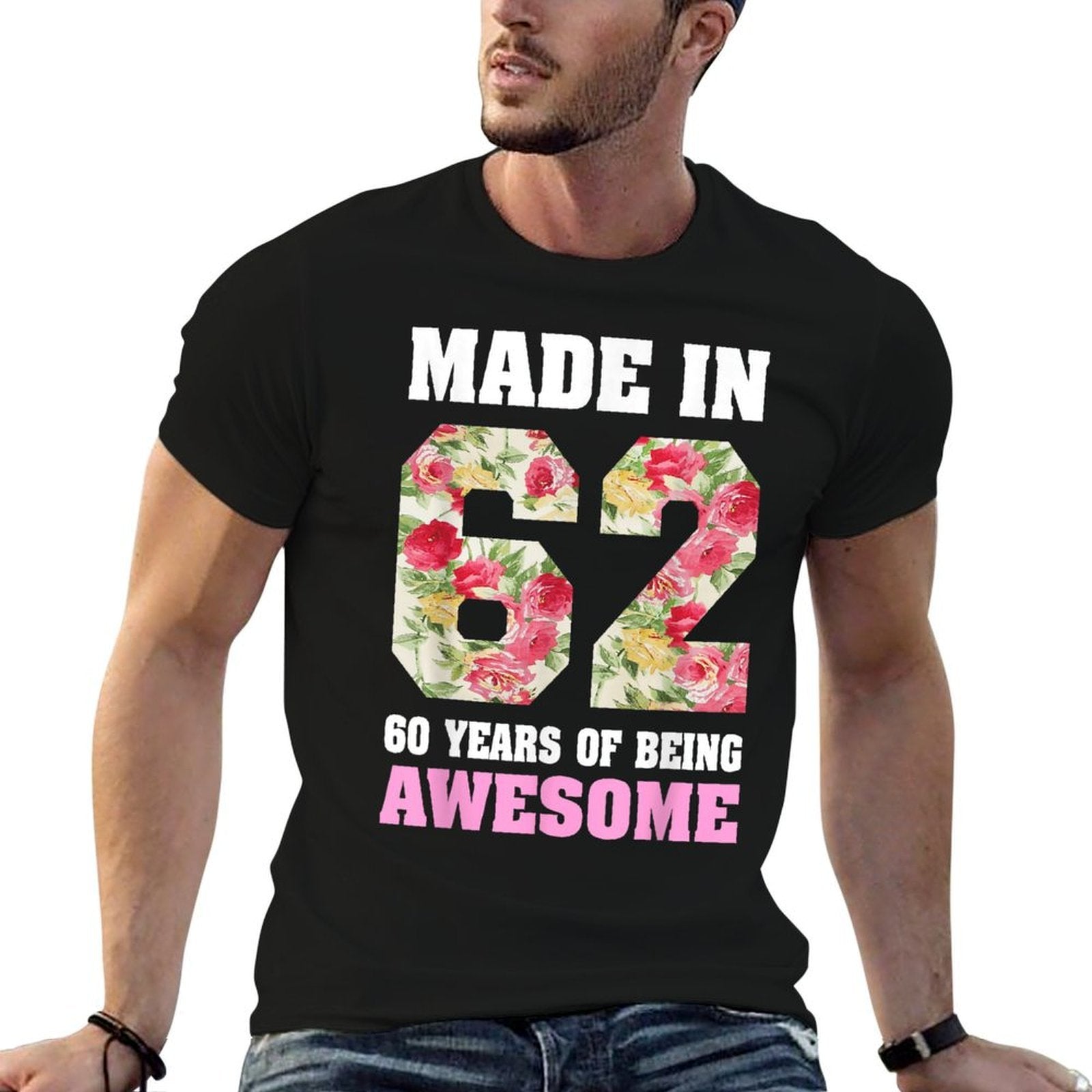 60 Year Old Women For 60th Birthday Gift Born In 1962  Affordable Price T-Shirt