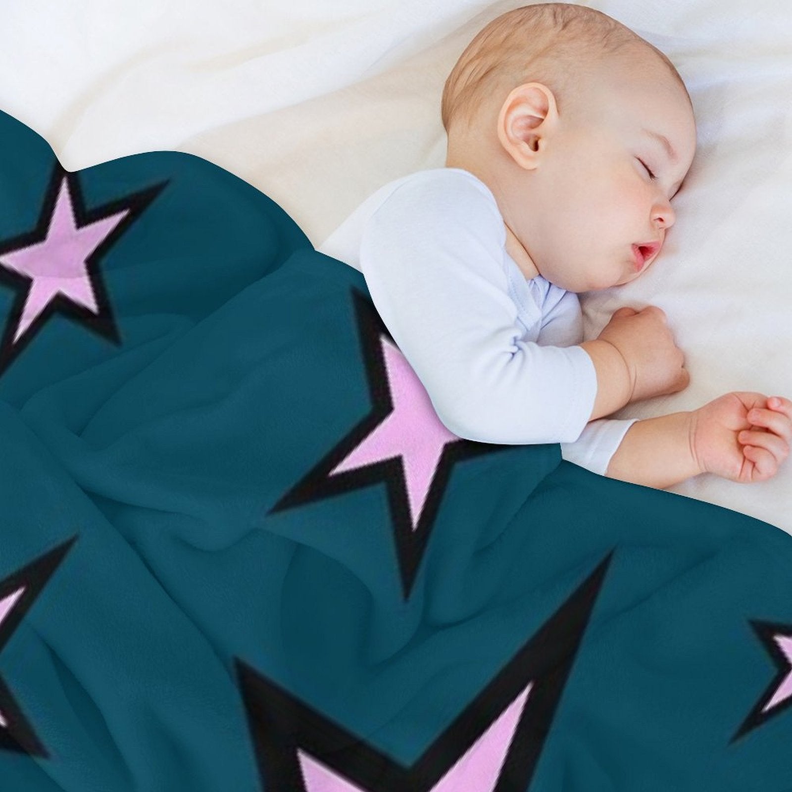 Star Pattern Machine-washable Throw Blanket