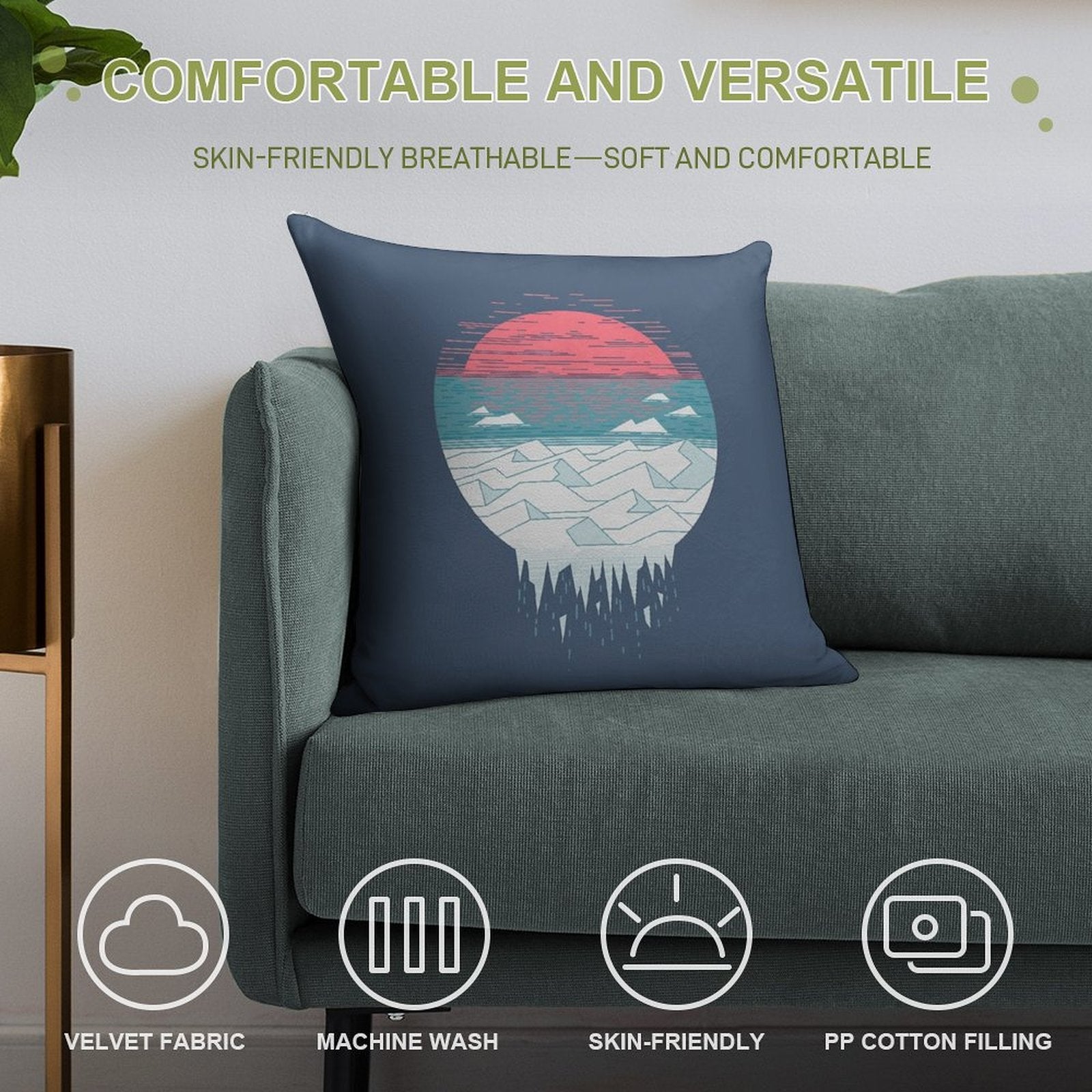 The Great Thaw Soft Skin-Friendly Throw Pillow