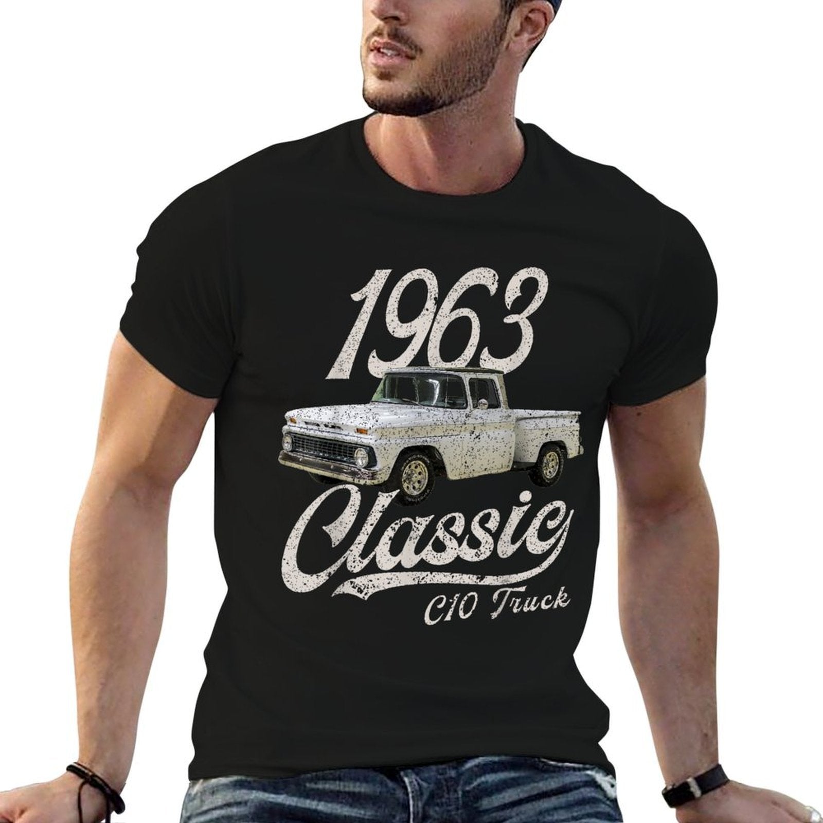 1963 63 C10 TRUCK  High-quality Stitching T-Shirt
