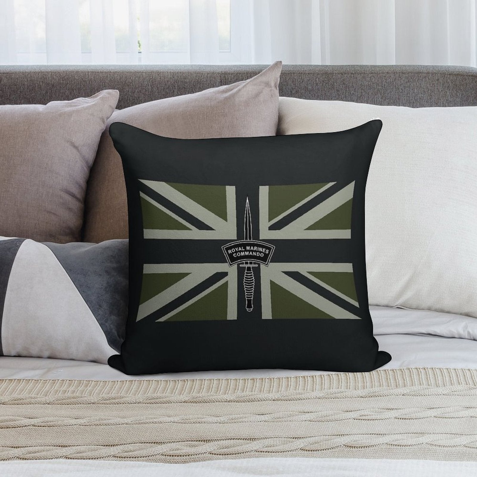 Royal Marines Commando Soft Multiple Sizes Throw Pillow