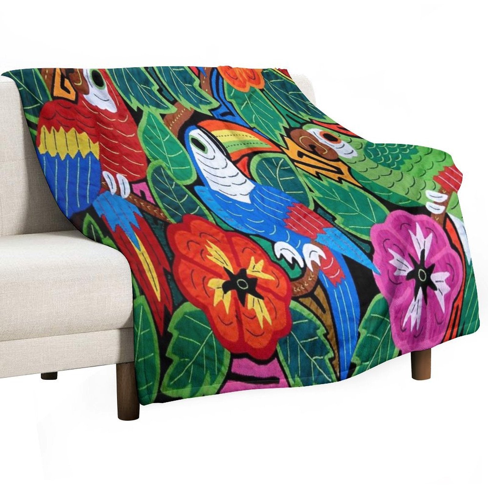 Mola Design Birdies Lightweight Throw Blanket