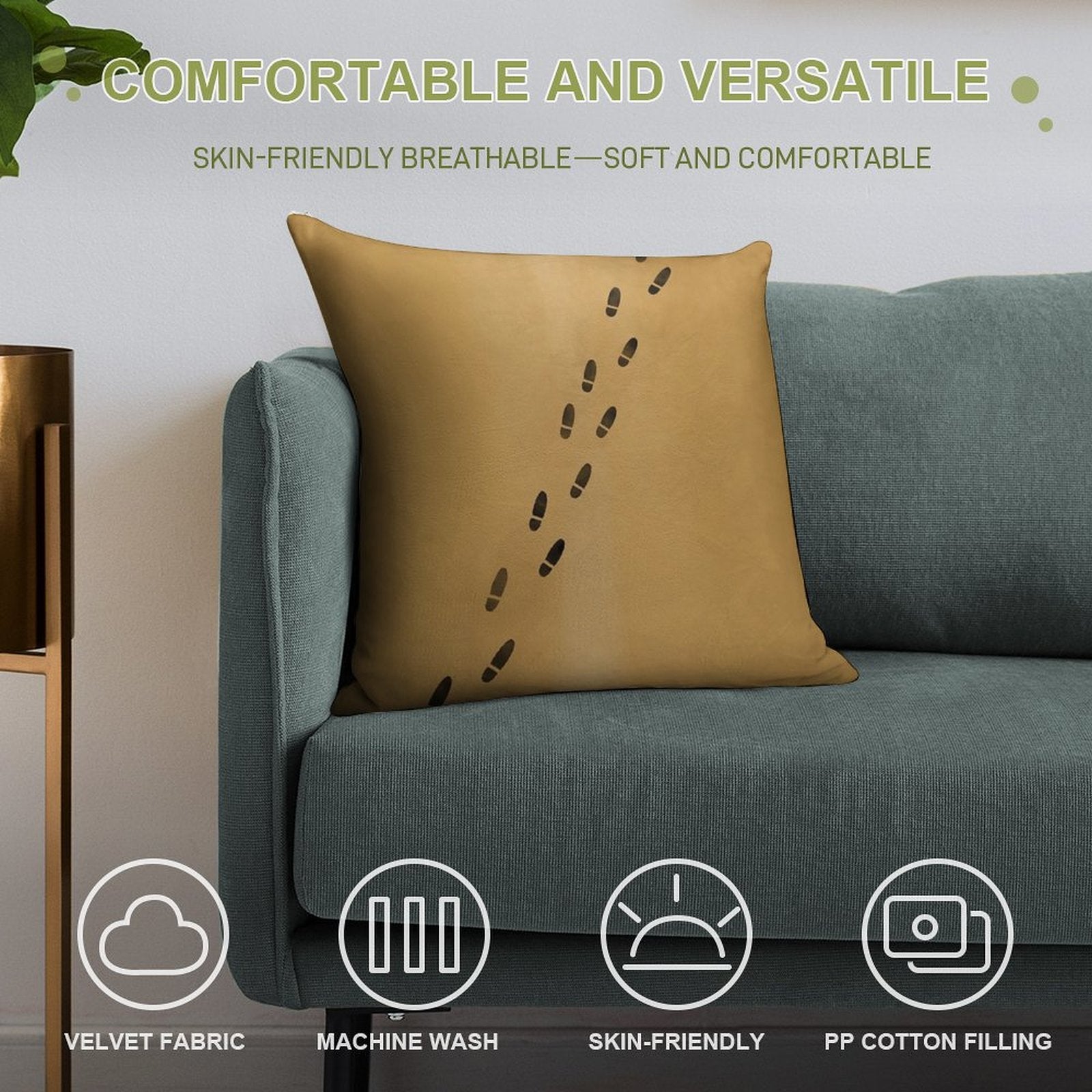 Marauders Map Soft Luxury Feel Throw Pillow