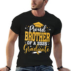 Proud Brother Of A Class Of 2025 Graduate Senior 2025  Fade-proof Color T-Shirt
