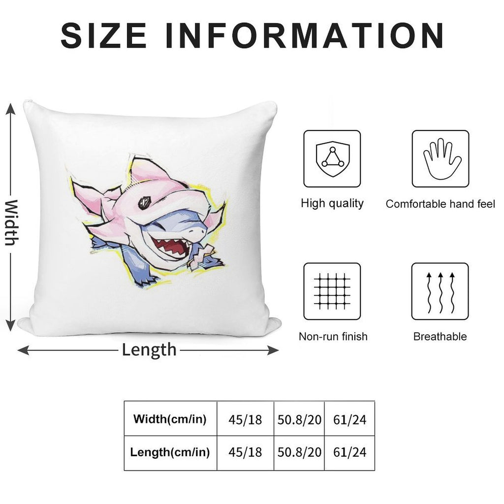 Rivals Jeff The Land Shark Incognito Dolphin Soft Home Decor Throw Pillow