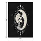 Kissed by The Moonlight Shrink-resistant Throw Blanket