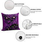 Necronomicon Creepy Face Soft Short Plush Fabric Throw Pillow