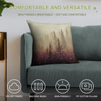 Wander in The Fog Soft Gift Ready Throw Pillow