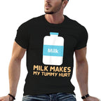 Milk Makes My Tummy Hurt Meme Funny Memes Internet Memes Men  Polyester Blend T-Shirt