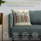 Aesthetic Albums Book Flowers Soft Warmth Comfort Throw Pillow