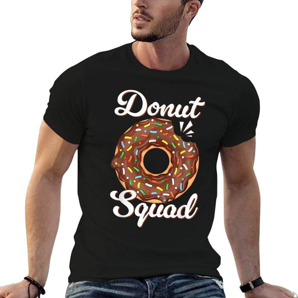 Donut Squad Chocolate Doughnut Sprinkle Birthday Kids Boys  Affordable Price T-Shirt