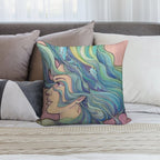 Ocean Wave Soft Washable Throw Pillow