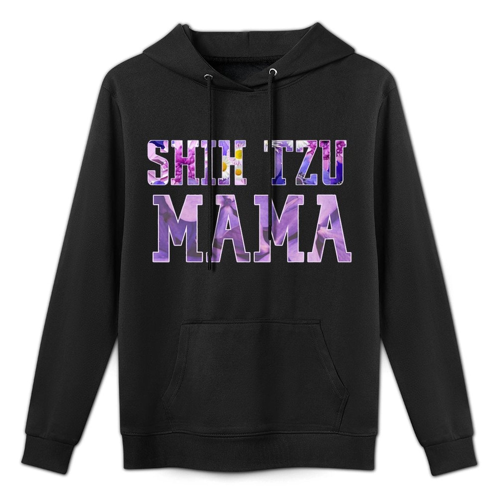 Shih Tzu Mama – Floral Dog Lover Design for Proud Pet Moms Premium Casual Wear Hoodie