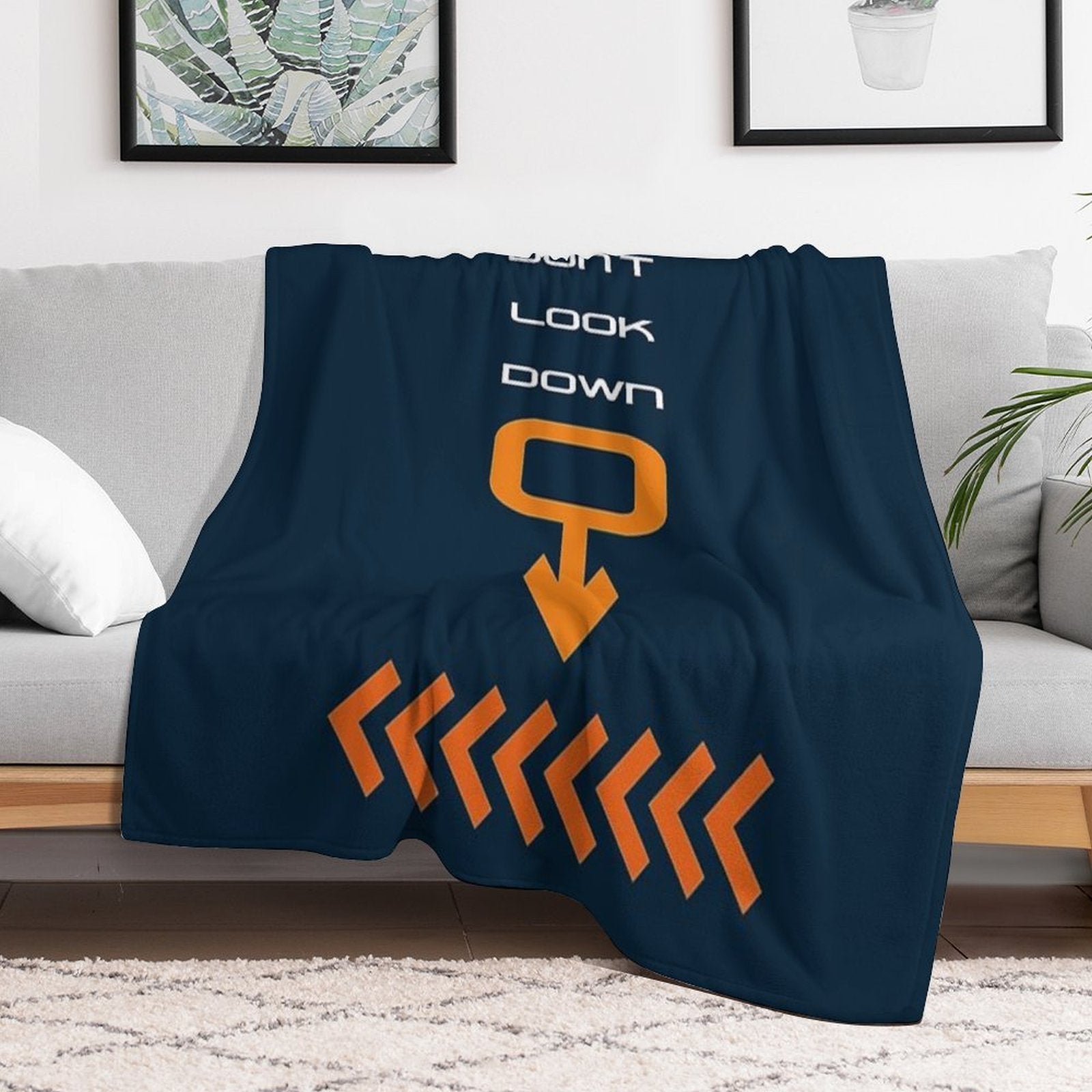 Oblivion Alton Towers Dont Look Down Premium Throw Blanket