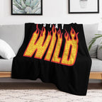 Stay Wild Fire Ben Azelart Lightweight Throw Blanket