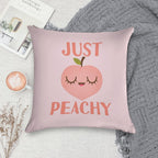 Just Peachy Soft Fade-Resistant Throw Pillow