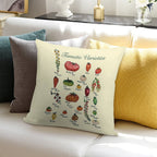 Tomato Varieties Spread Soft Durable Construction Throw Pillow