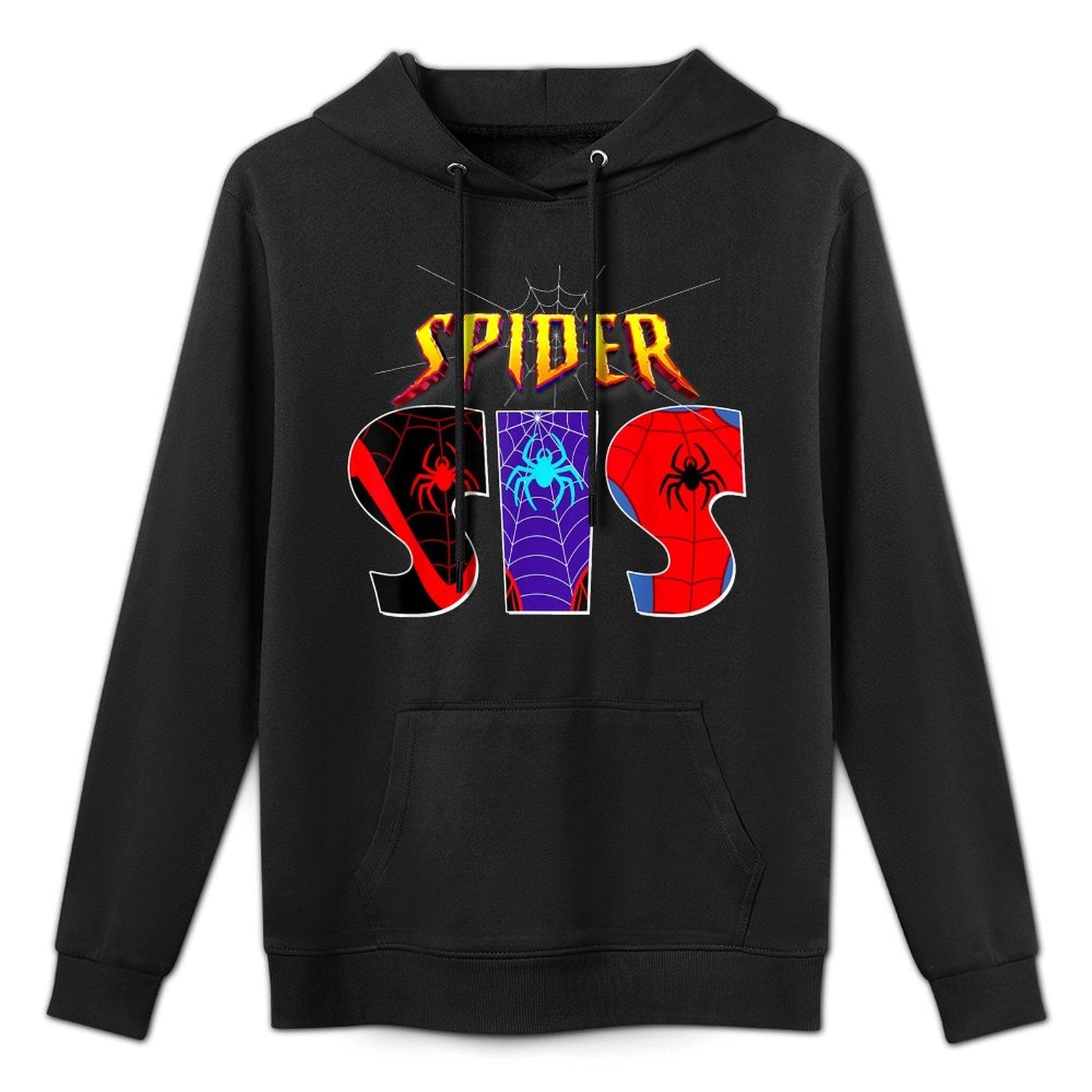 Cool Spider SIS Funny Birthday Spider Sister Kids Girls Pilling-Resistant Hoodie