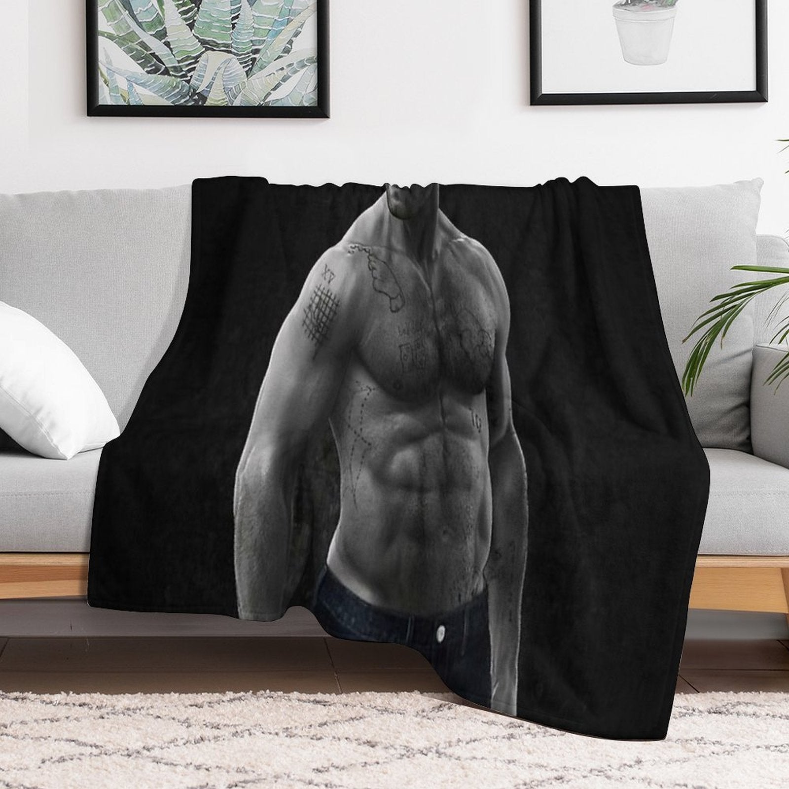 Jason Statham Compact Throw Blanket