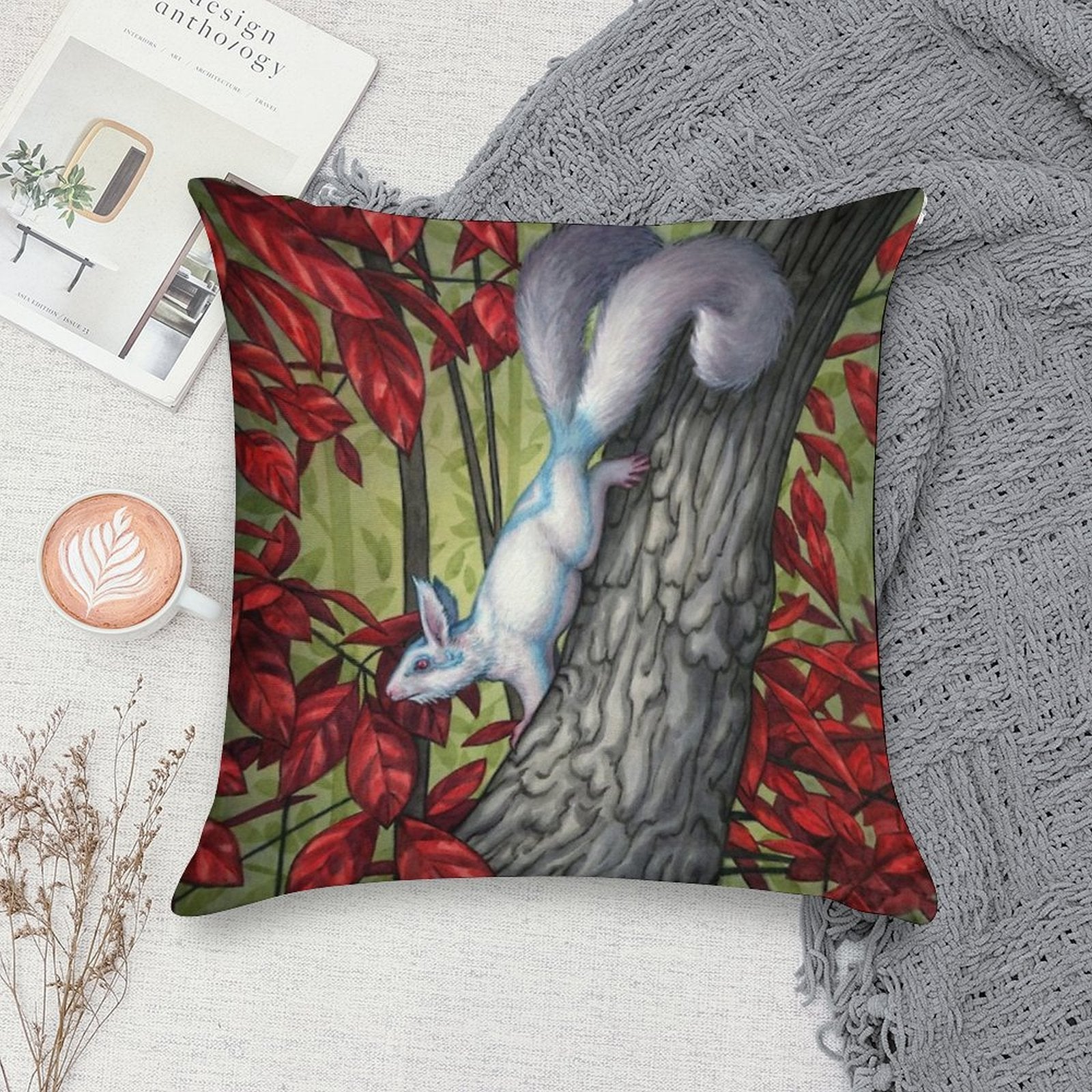 Autumn Spirit Soft High-Density Material Throw Pillow