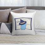 The Go Gopher Witch Learning Go Soft Reinforced Edging Throw Pillow