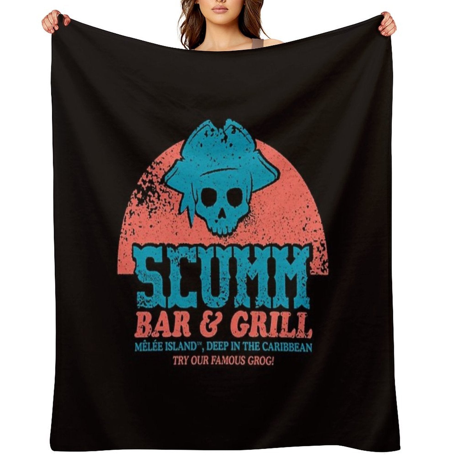 Scumm Bar Machine-washable Throw Blanket