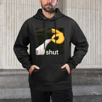 Shut Seagull Meme Bird Shut Meme Breathable Fabric Hoodie