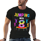 Jumping Into 8th Birthday Trampoline 8 Year Old Jumper  Quick-drying T-Shirt