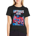 Transformers Optimus Prime Portrait - Black, Small, Unisex,, Classic Fit, Graphic, Cotton, Polyester Blend  Affordable Price T-Shirt